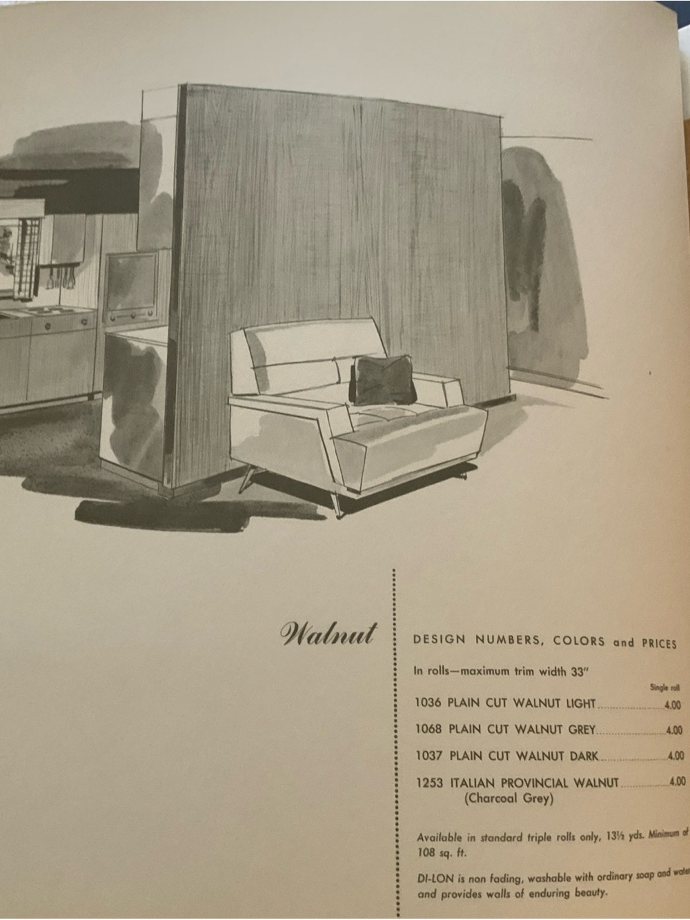 Vintage 1950’s Schumacher Di-Lon Wallpaper Sample Book MCM  16 3/8x16 1/2x3/4 - Picture 6 of 16